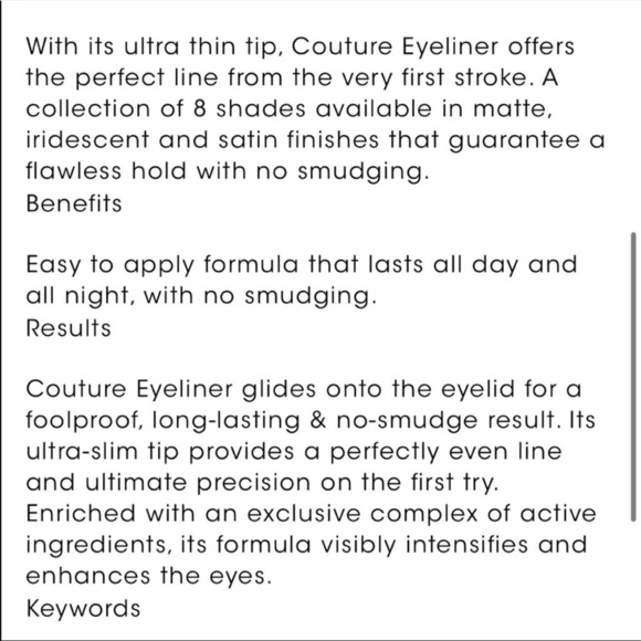 NWT YSL couture eyeliner vinyl - Picture 5 of 5